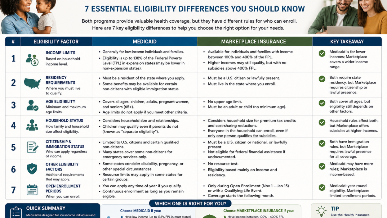 Medicaid vs Marketplace Insurance