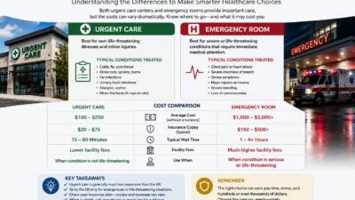 Urgent Care vs Emergency Room Cost