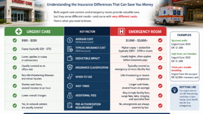 Urgent Care vs Emergency Room Cost